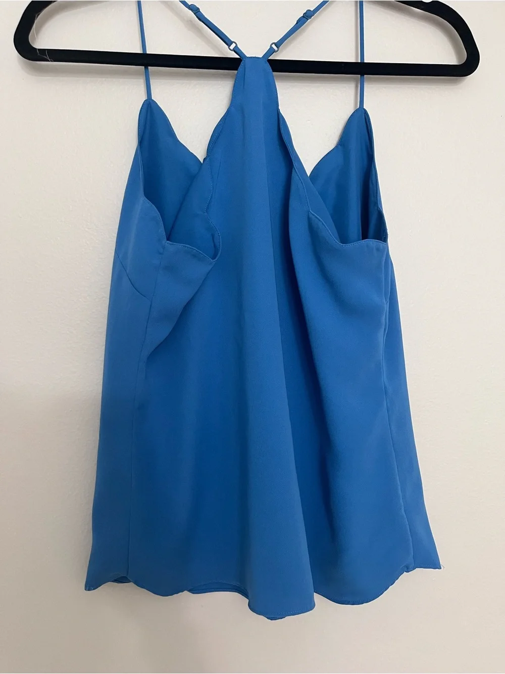 J. Crew Cobalt Scalloped V-Neck Camisole - Picture 2 of 3
